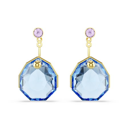 Resim Gema küpe gömlekleri, Mavi, Altın rengi kaplama