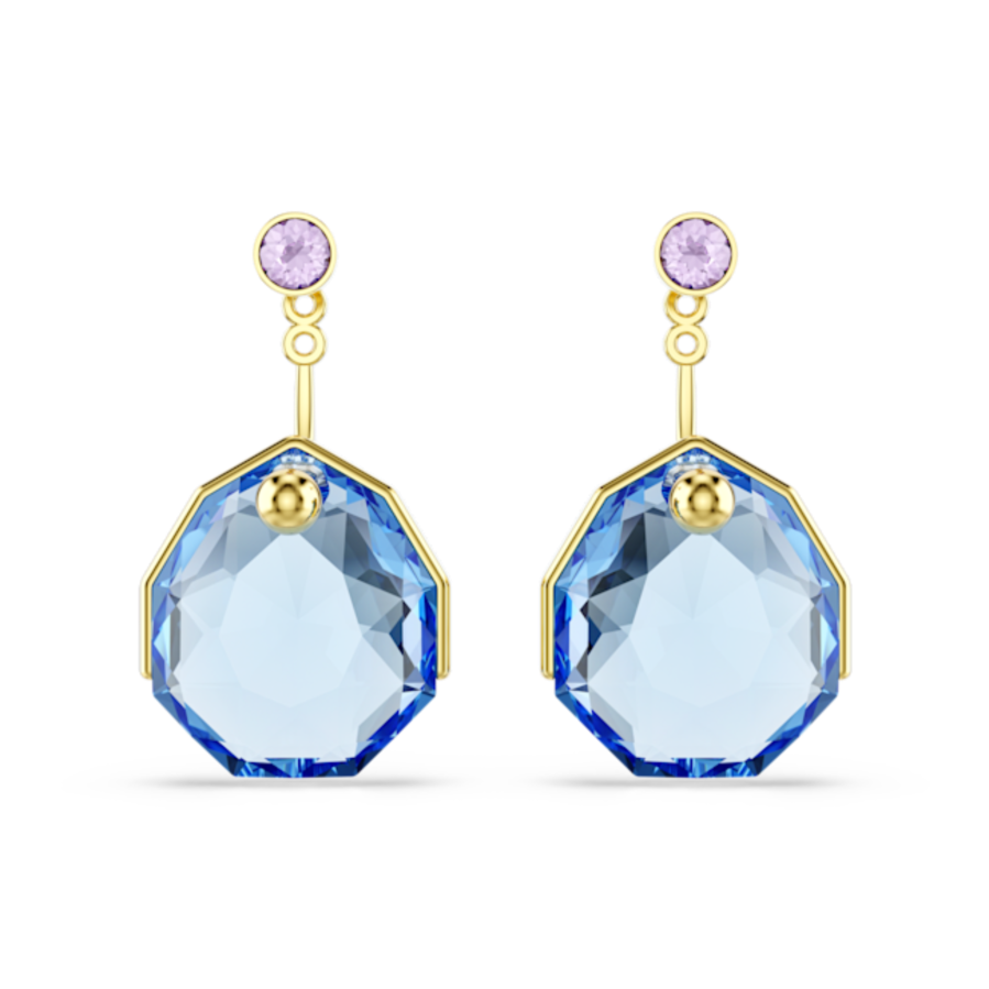 Resim Gema küpe gömlekleri, Mavi, Altın rengi kaplama