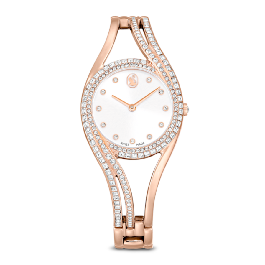 Resim Hyperbola Halka bileklik saat, İsviçre Üretimi, Rose Altın tonu, Pembe altın rengi yüzey