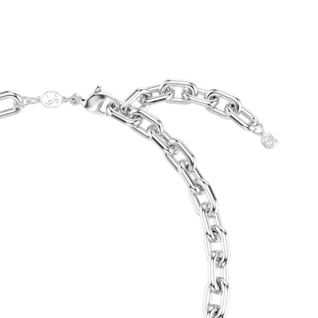 Resim Idyllia Kolye, Kristal inci, Karışık kesimler, Beyaz, Rodyum kaplama