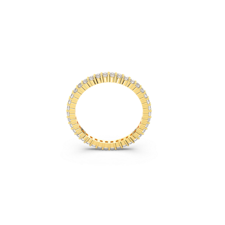 Resim Vittore Yüzük, Yuvarlak kesim, Beyaz, Altın rengi yüzey