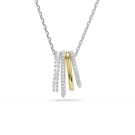 Resim Hyperbola Kolye, Karışık kesimler, Beyaz, Karışık metal yüzey