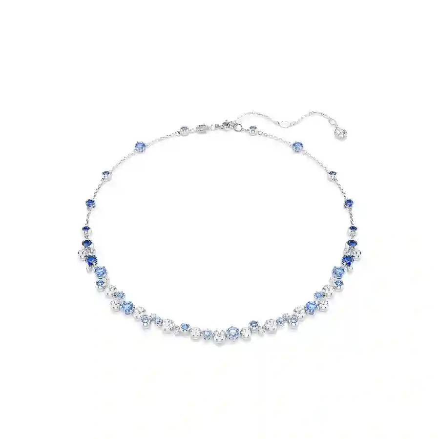 Resim Constella Kolye, Karışık kesimler, Mavi, Rodyum kaplama