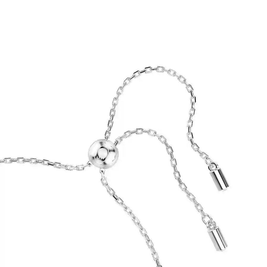 Resim Ariana Grande x Swarovski Bileklik, Kristal inci, Yuvarlak kesim, Beyaz, Rodyum kaplama