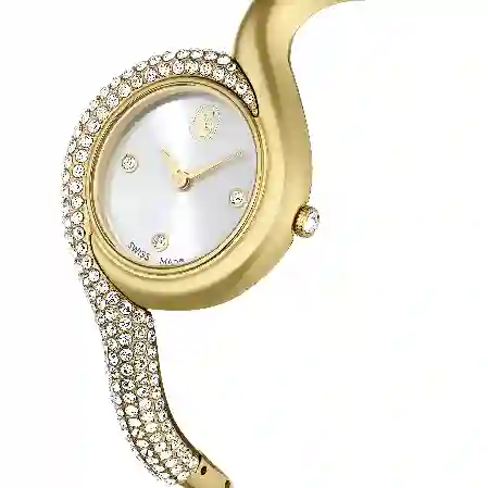 Resim Dextera Asymmetric Saat, İsviçre Üretimi, Metal bileklik, Altın Rengi, Altın rengi yüzey