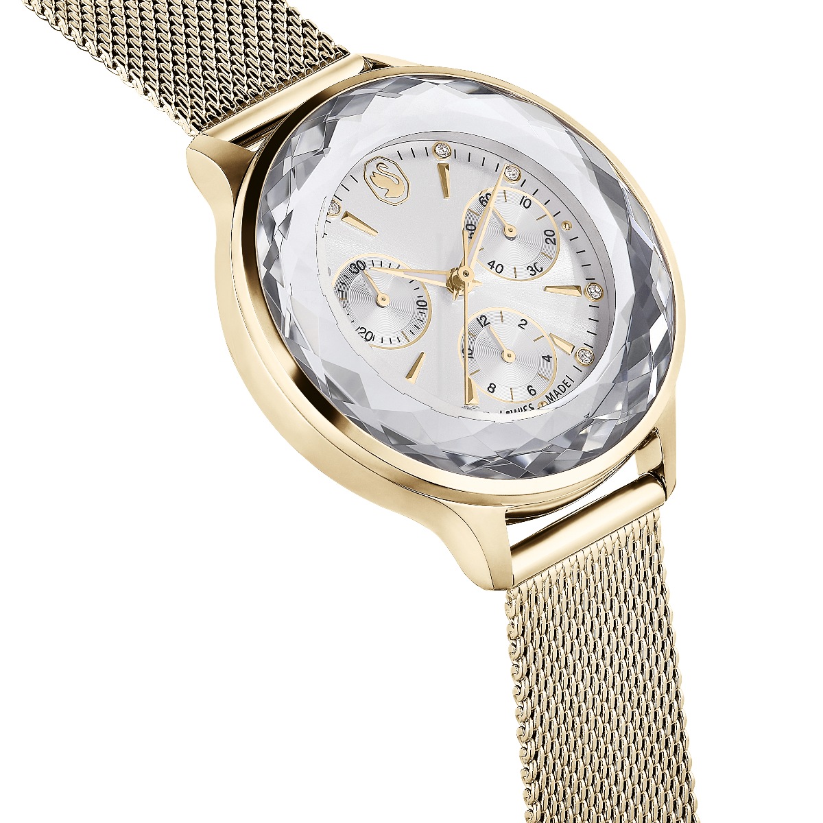Resim Nova Chrono Saat, İsviçre Üretimi, Metal bileklik, Altın Rengi, Şampanya altın rengi yüzey