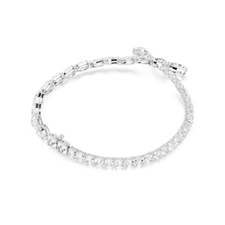 Resim Matrix Kolye, Karışık kesimler, Beyaz, Rodyum kaplama