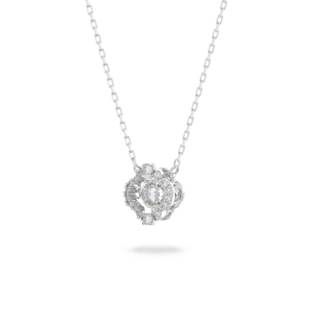 Resim Swarovski Sparkling Dance Set, Karışık kesimler, Yonca, Beyaz, Rodyum kaplama