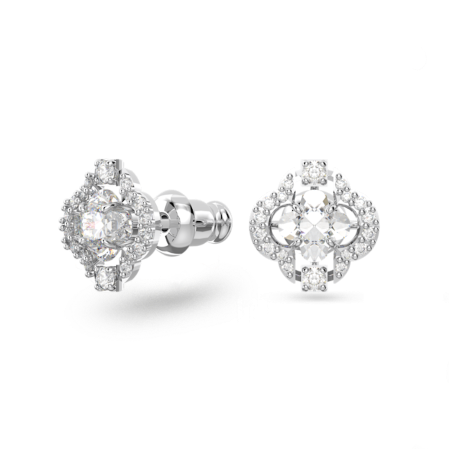 Resim Swarovski Sparkling Dance Set, Karışık kesimler, Yonca, Beyaz, Rodyum kaplama