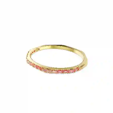 Resim Matrix Bileklik, Baget kesim, Sekizgen şekil, Pembe, Altın rengi kaplama