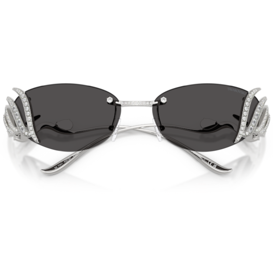 Resim Güneş Gözlüleri, Kedi gözü şekli, Kuğu, Gümüş Rengi