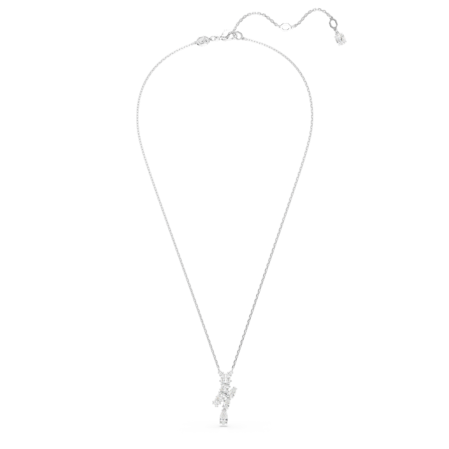 Resim Matrix Kolye, Karışık kesimler, Beyaz, Rodyum kaplama