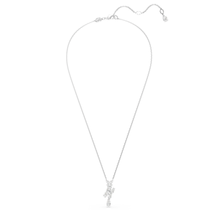 Resim Matrix Kolye, Karışık kesimler, Beyaz, Rodyum kaplama