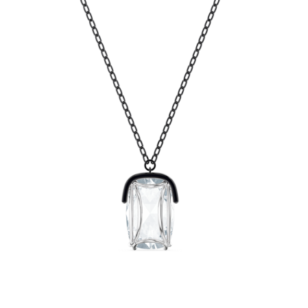 Resim Harmonia Kolye, İri kristal, Beyaz, Karışık metal yüzey