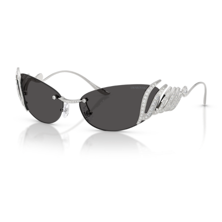 Resim Güneş Gözlüleri, Kedi gözü şekli, Kuğu, Gümüş Rengi