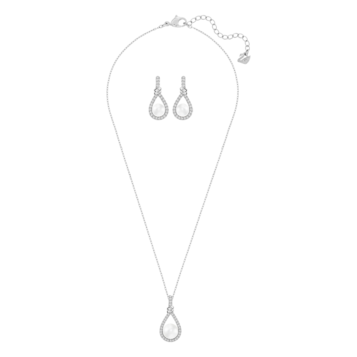 Resim Enlace Set, Beyaz, Rodyum kaplama