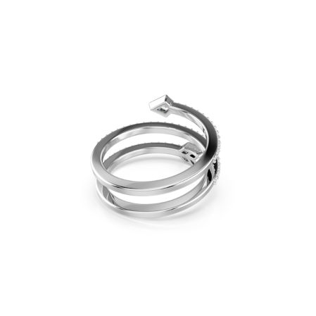 Resim Idyllia Motif Yüzük, Karışık kesimler, Ok, Beyaz, Rodyum kaplama