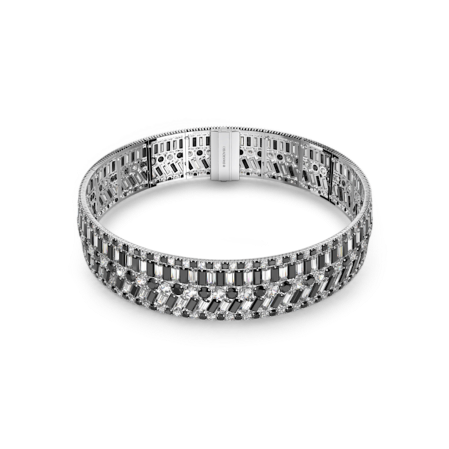 Resim Hyperbola Gerdanlık, Karışık kesimler, Siyah, Rodyum kaplama