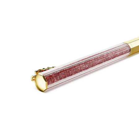 Resim Crystalline Dragon and Phoenix Tükenmez Kalem, Sekizgen şekil, Ejderha, Kırmızı, Altın rengi kaplama