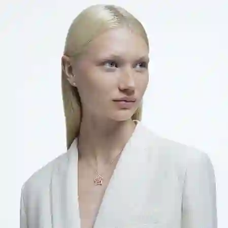 Resim Stella Set, Karışık kesimler, Yıldız, Beyaz, Pembe altın rengi kaplama