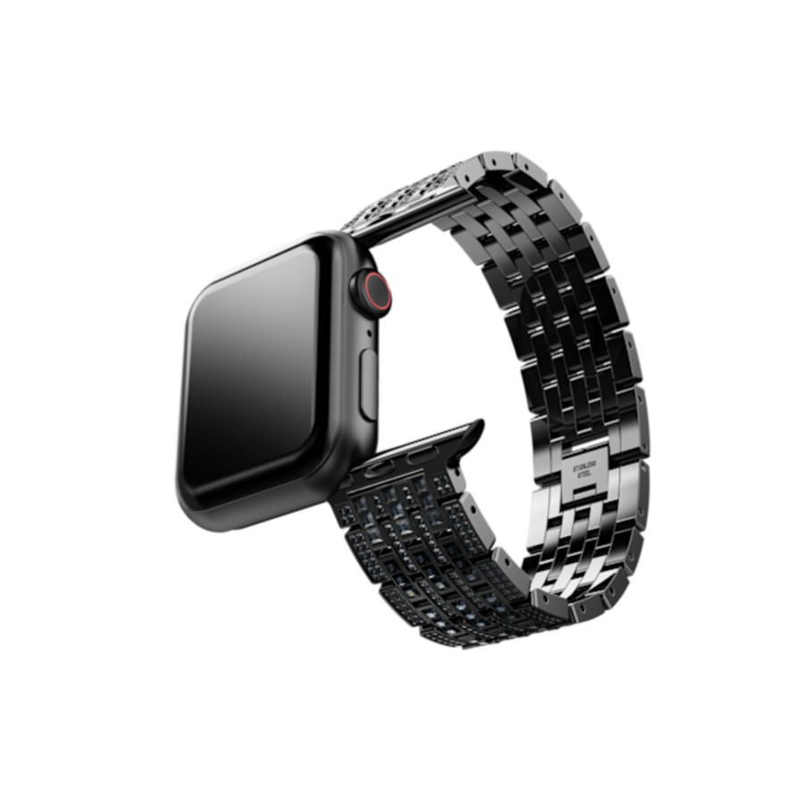 Resim Sparkling Prenses kordon, Apple Watch® 40 mm ve 41 mm ile uyumlu, Siyah yüzey