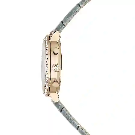 Resim Matrix Tennis Chrono Saat, İsviçre Üretimi, Deri kayış, Gri, Şampanya altın rengi yüzey