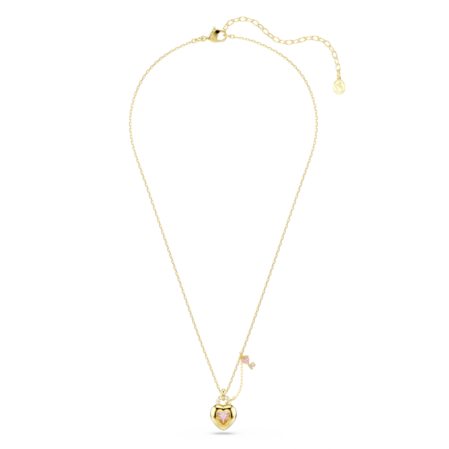 Resim Idyllia Kolye, Karışık kesimler, Kalp, anahtar, Pembe, Altın rengi kaplama