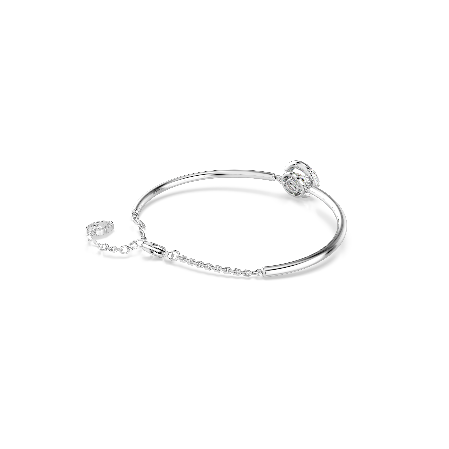 Resim Dextera Bileklik, Yuvarlak kesim, Beyaz, Rodyum kaplama