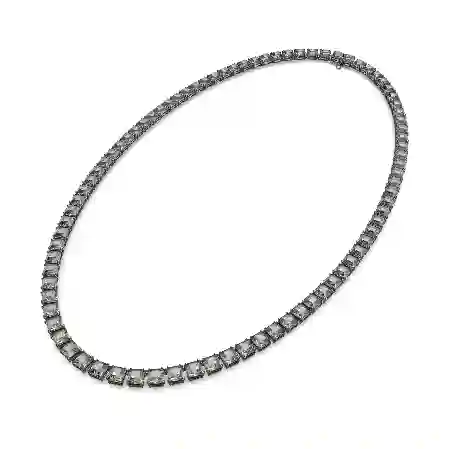 Resim Millenia Kolye, Kare kesim, Uzun, Gri, Rutenyum kaplama