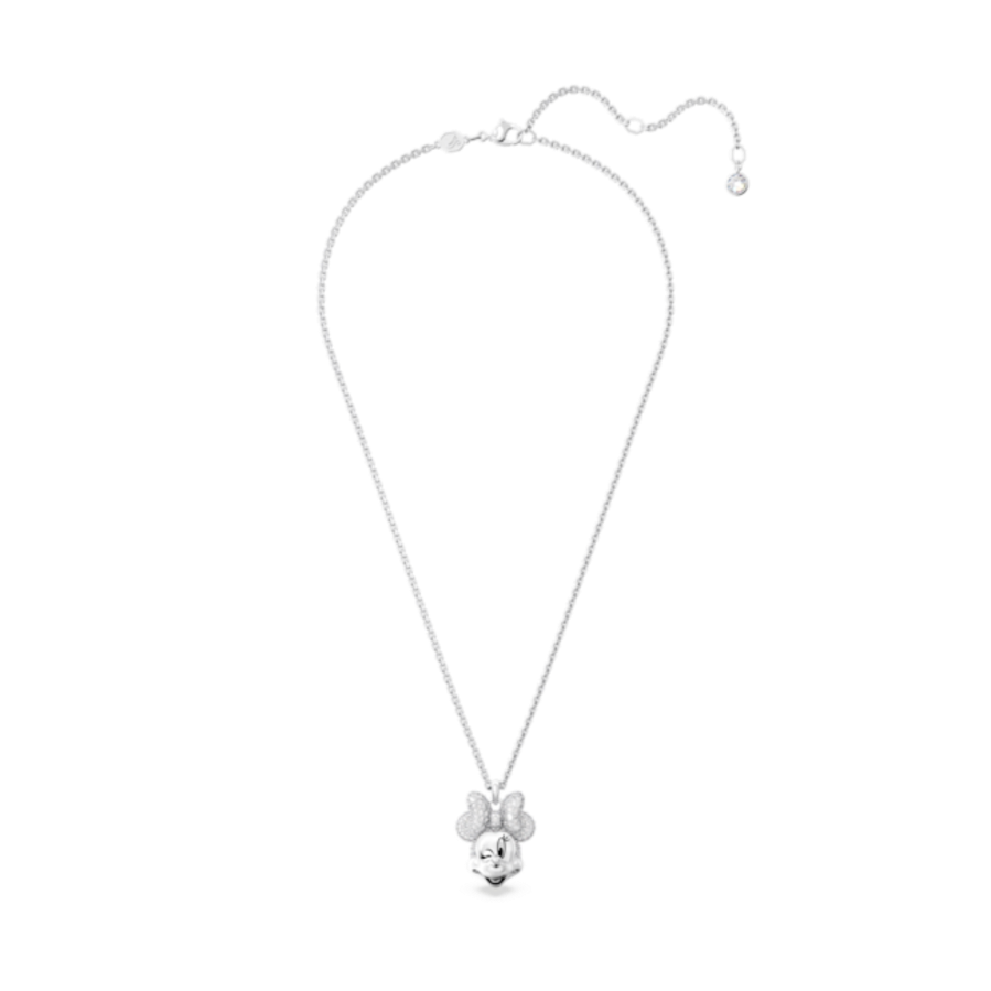 Resim Disney Minnie Mouse Kolye, Kafa şeklinde, Beyaz, Rodyum kaplama