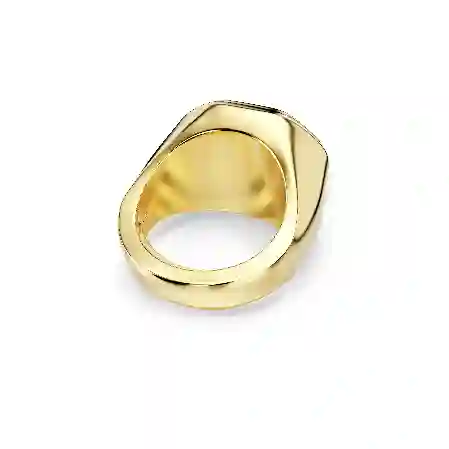 Resim Chroma Kokteyl Yüzüğü, Sekizgen kesim, Mavi, Altın rengi kaplama