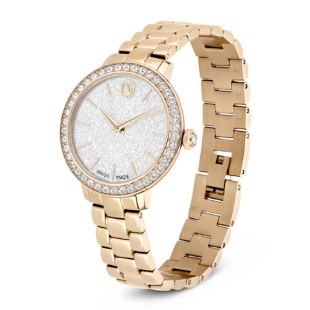 Resim Saat, İsviçre Üretimi, Metal bileklik, Altın Rengi, Şampanya altın rengi yüzey