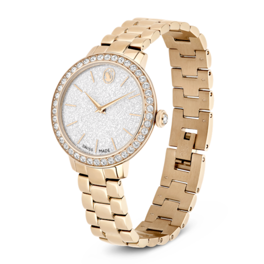 Resim Saat, İsviçre Üretimi, Metal bileklik, Altın Rengi, Şampanya altın rengi yüzey