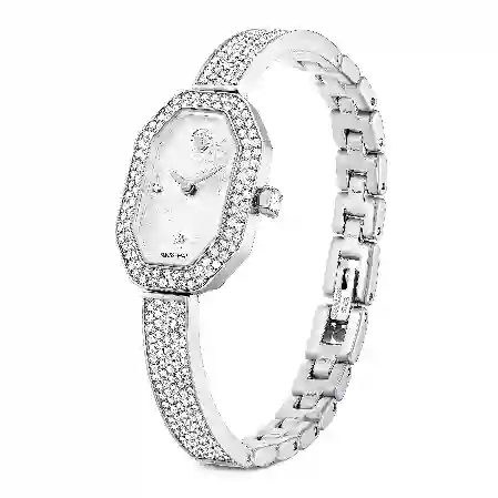 Resim Dextera Bangle Saat, İsviçre Üretimi, Metal bileklik, Gümüş Rengi, Paslanmaz çelik