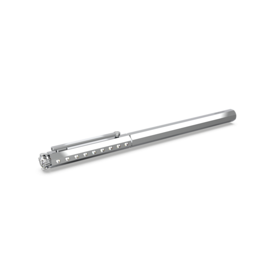 Resim Tükenmez Kalem, Klasik, Gümüş Rengi, Krom Kaplama