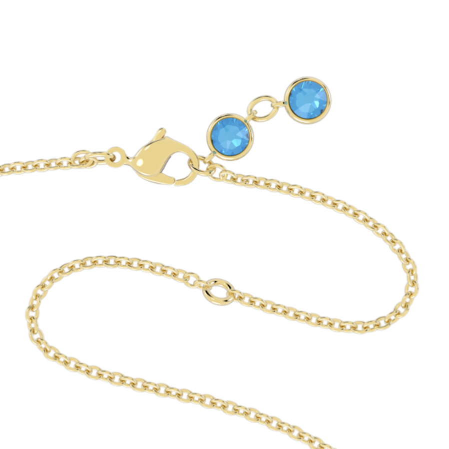 Resim Chroma Kolye, Sekizgen kesim, Çok renkli, Altın rengi kaplama