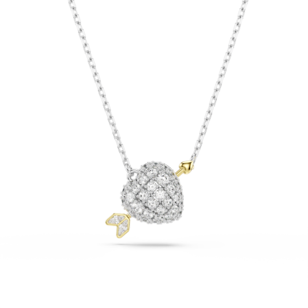 Resim Idyllia Kolye, Karışık kesimler, Kalp, Beyaz, Karışık metal yüzey