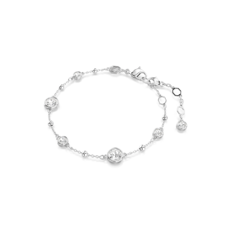 Resim Imber Bileklik, Yuvarlak kesim, Beyaz, Rodyum kaplama