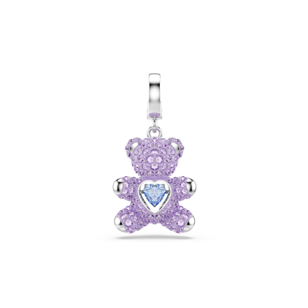 Resim Idyllia Charm, Karışık kesimler, Ayıcık, Mor, Rodyum kaplama