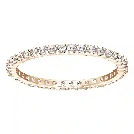 Resim Matrix Vittore Yüzük, Yuvarlak kesim, Beyaz, Pembe altın rengi kaplama