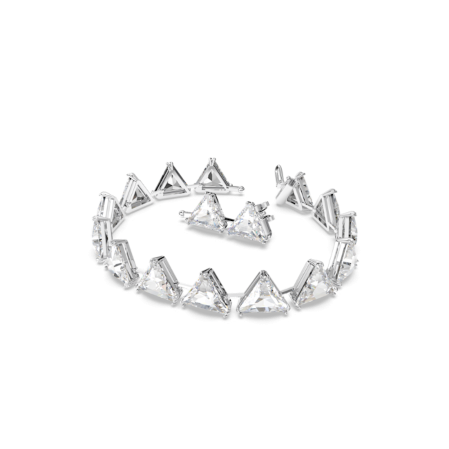 Resim Matrix Tennis bileklik, Üçgen kesim, Beyaz, Rodyum kaplama