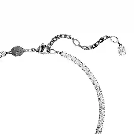 Resim Swan Vienna Kolye ve broş, Kuğu, Beyaz, Rutenyum kaplama