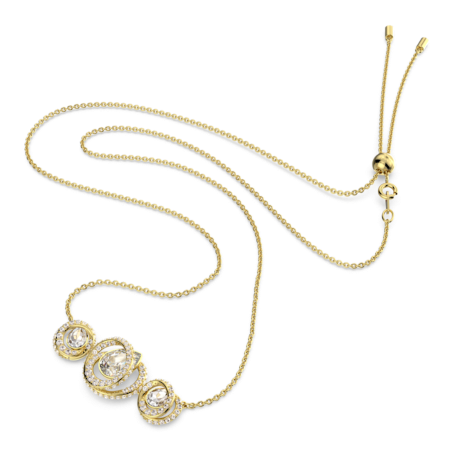 Resim Generation Kolye, Beyaz, Altın rengi kaplama