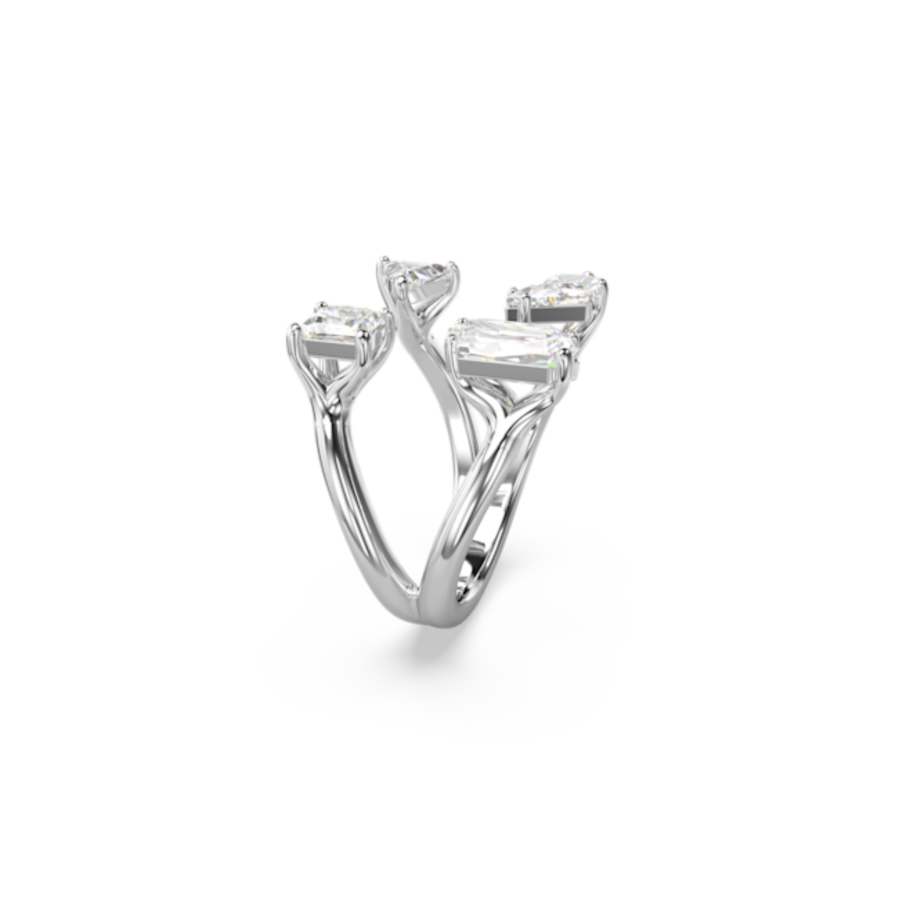 Resim Mesmera Açık Yüzük, Karışık kesimler, Beyaz, Gümüş renkli yüzey