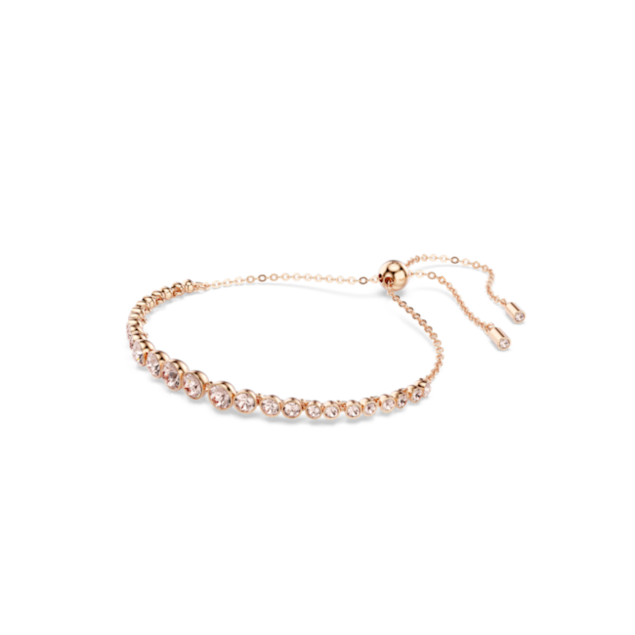 Resim Imber Emily Bileklik, Karışık yuvarlak kesimler, Pembe, Pembe altın rengi kaplama