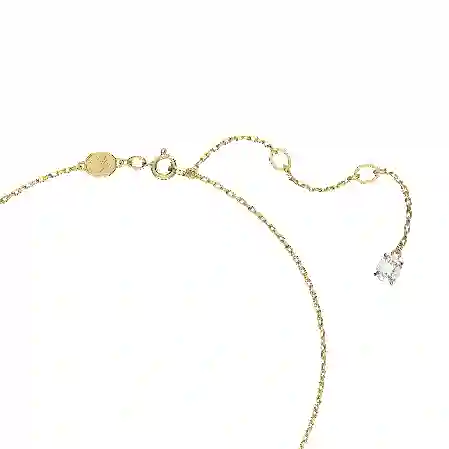 Resim Constella Kolye, Yuvarlak kesim, Beyaz, Altın rengi kaplama