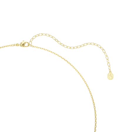 Resim Gema Kolye, Karışık kesimler, Çok renkli, Altın rengi kaplama