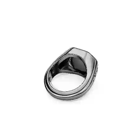 Resim Dextera Octagon Yüzük, Sekizgen şekil, Yuvarlak kesim, Siyah, Rutenyum kaplama