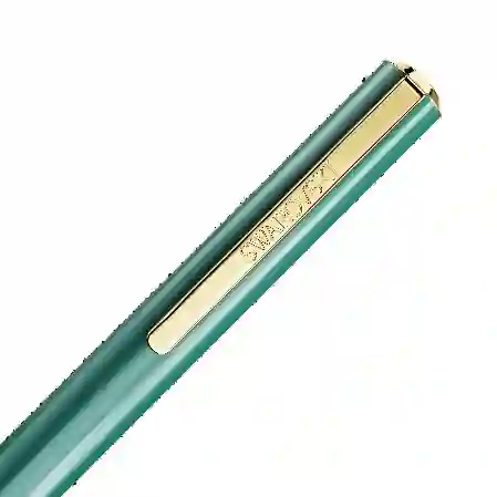 Resim Crystal Shimmer Glide Tükenmez Kalem, Yeşil, Yeşil lakeli, altın rengi kaplama