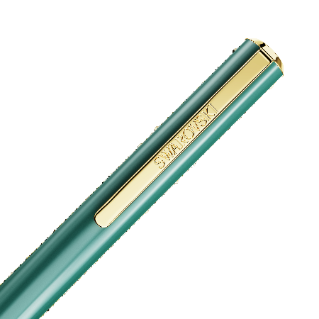 Resim Crystal Shimmer Glide Tükenmez Kalem, Yeşil, Yeşil lakeli, altın rengi kaplama